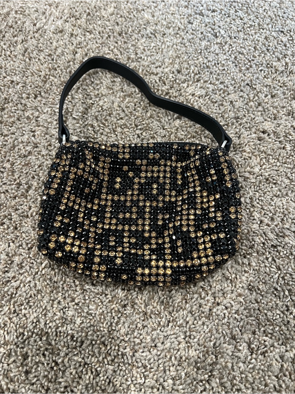 Montana West Bling Bags with Rhinestones Small Clutch Purse one zipper